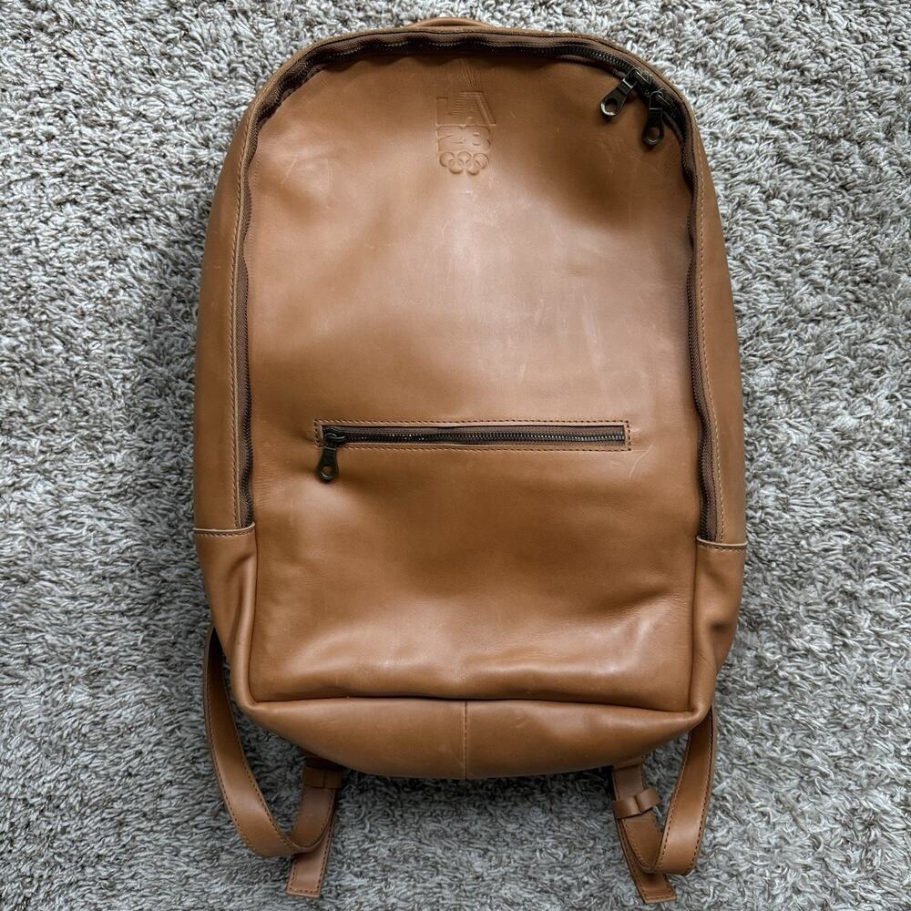 $500 Parker Clay Brown LA28 Olympics Atlas Leather Backpack Ethiopia SOLD OUT